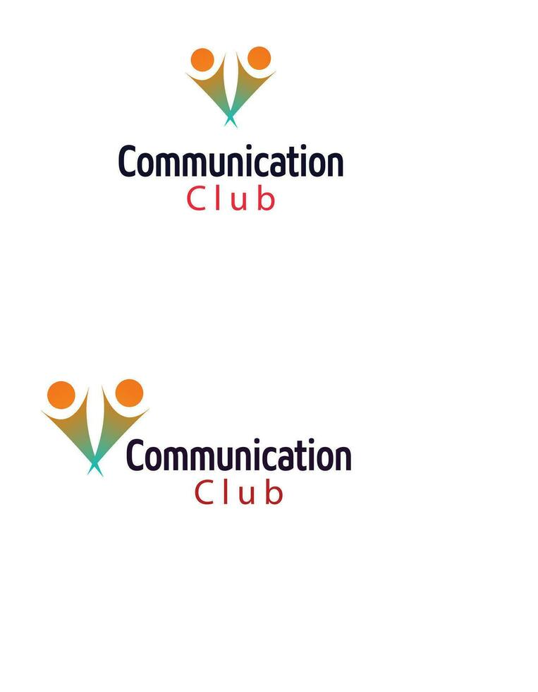 communication logo design vector