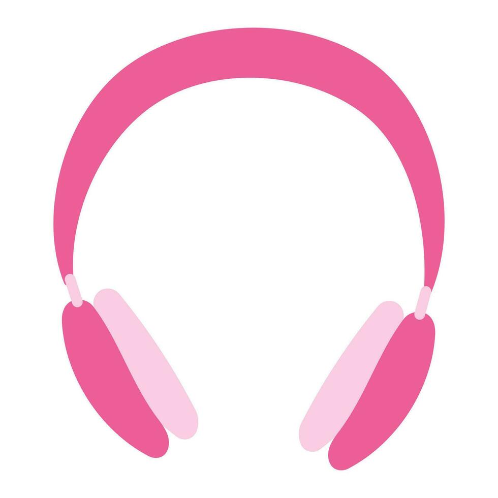 barbicora auriculares rosado calentar muñeca niña accesorio vector