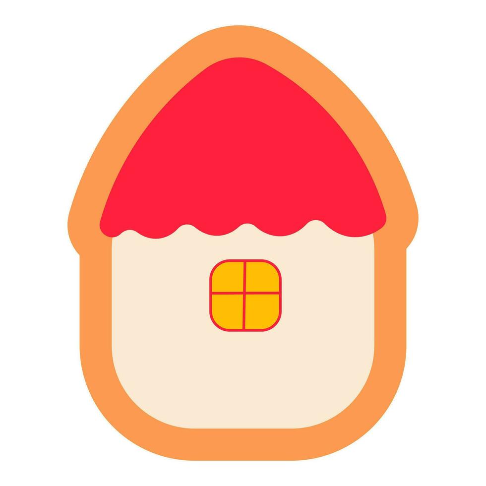 cookie christmas sweetness baking gift icon element vector