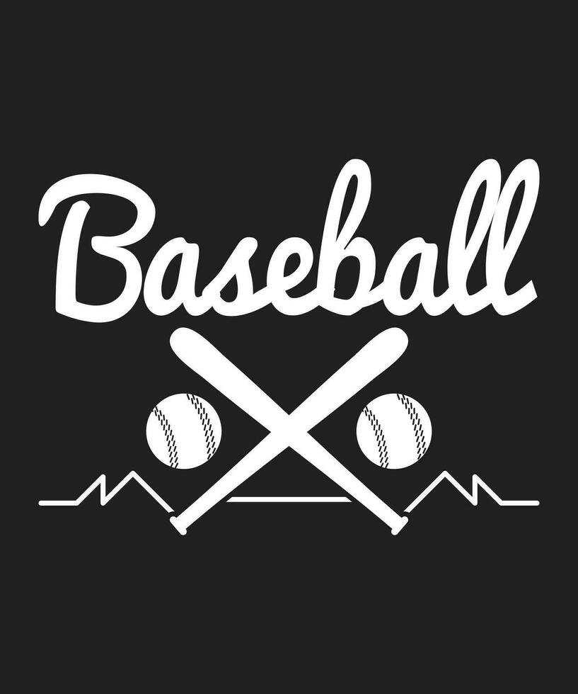 Baseball Tshirt design vector. Use for T-Shirt, mugs, stickers, Cards, etc vector