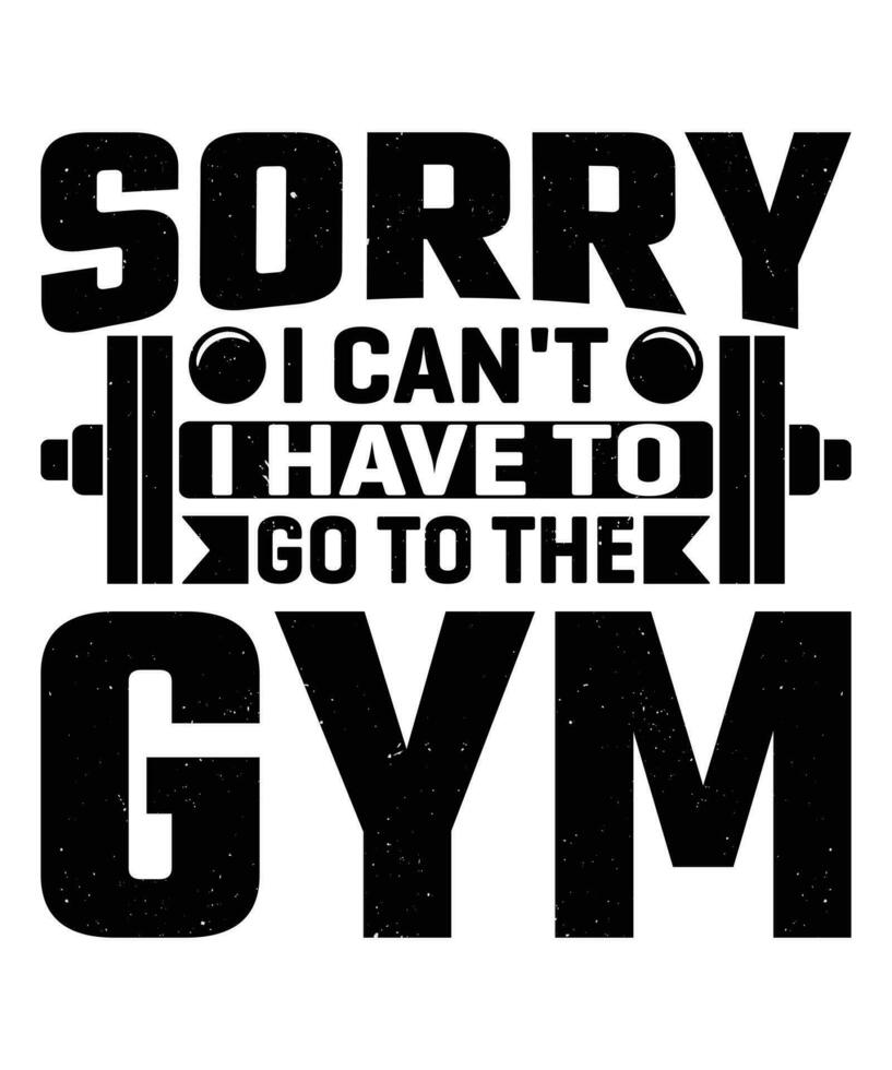Gym or Fitness Tshirt design vector