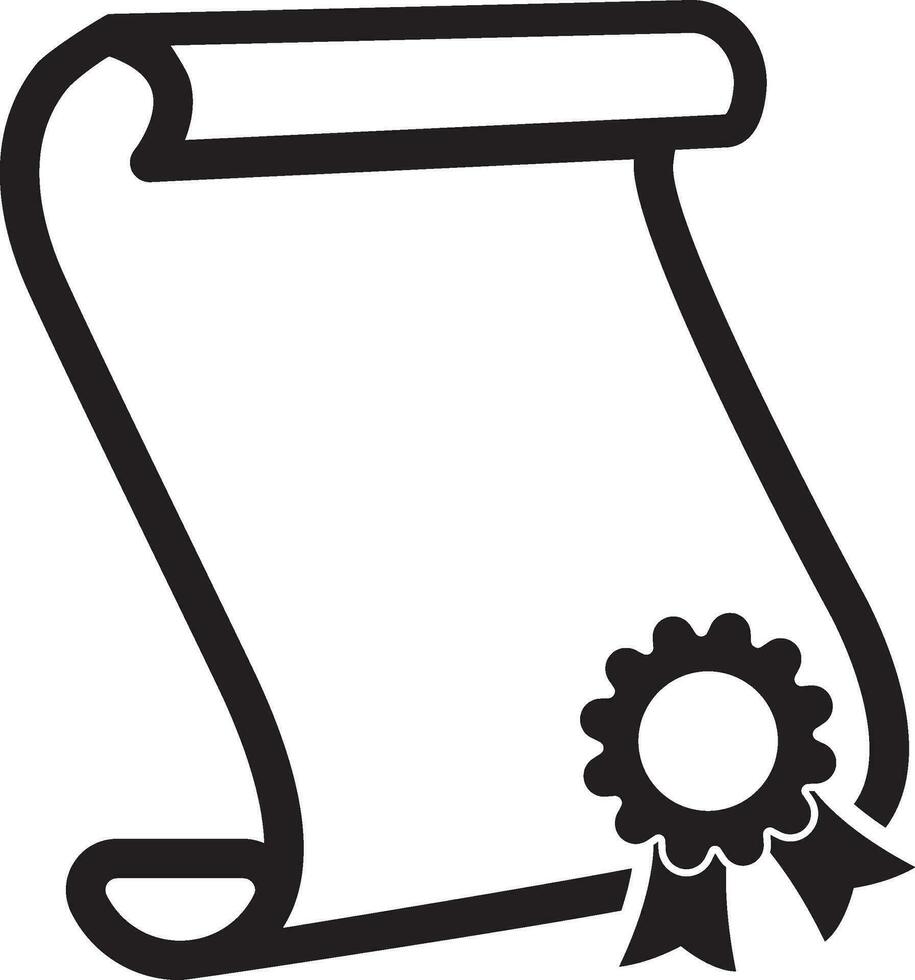 Certificate vector icon