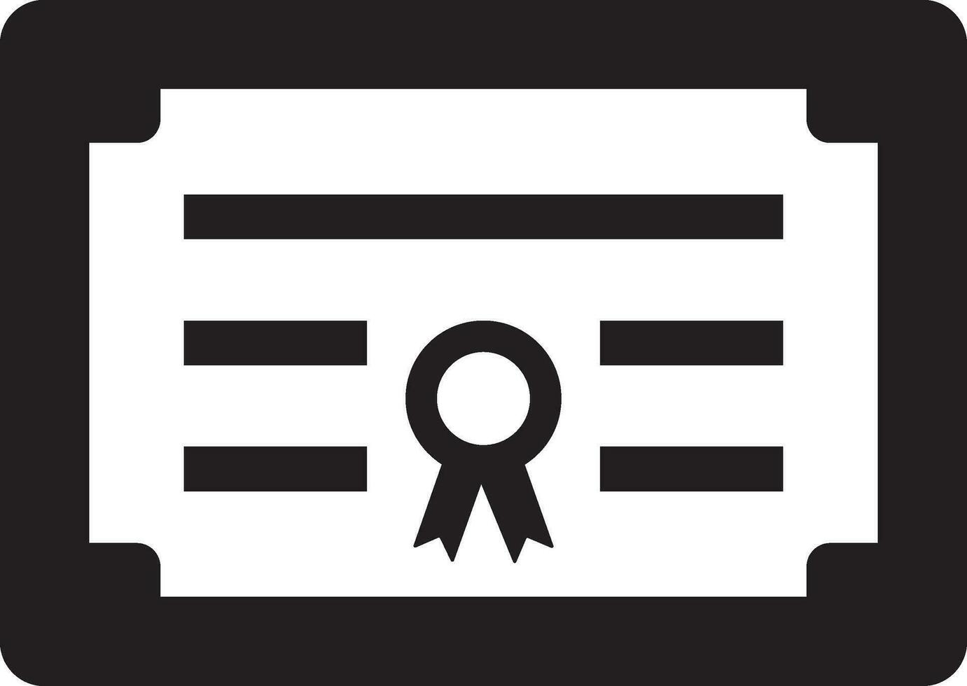Certificate vector icon