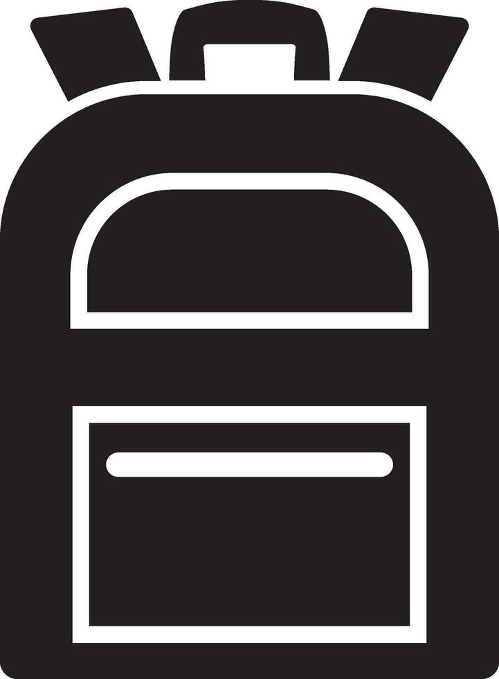Backpack vector icon