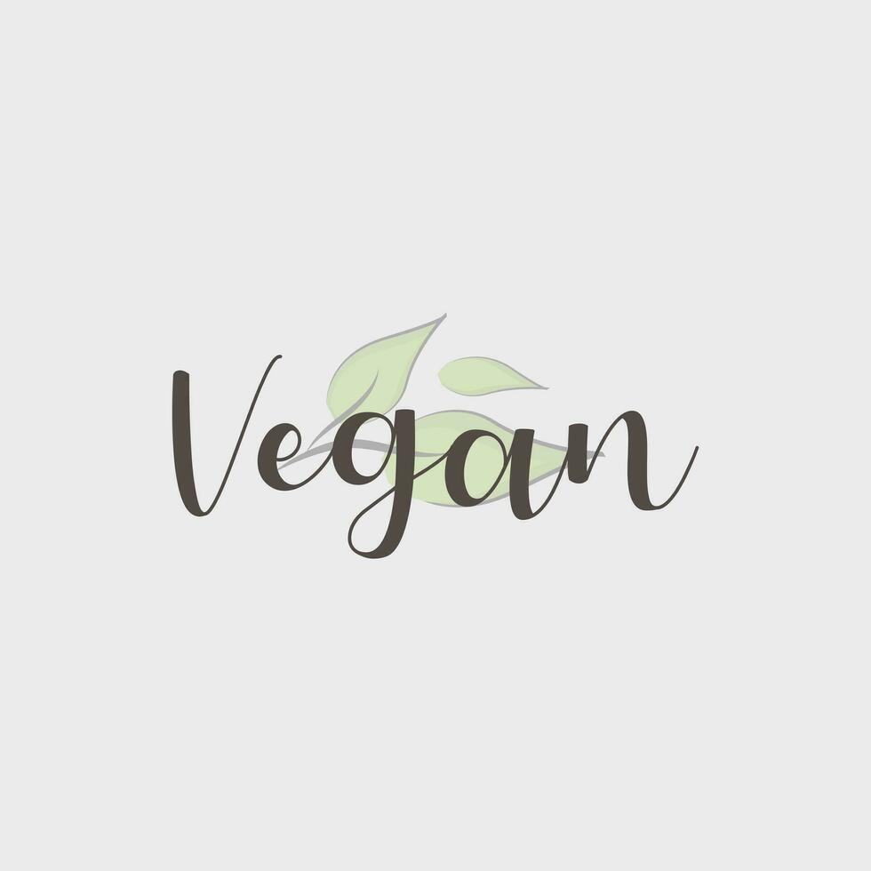 Vegan Vibes Typography T-Shirt Design vector