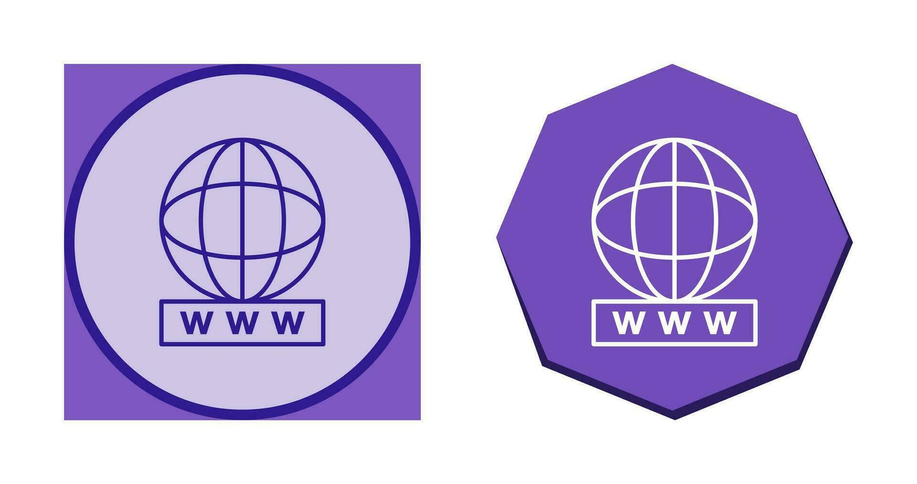 Unique World Wide Web Vector Icon