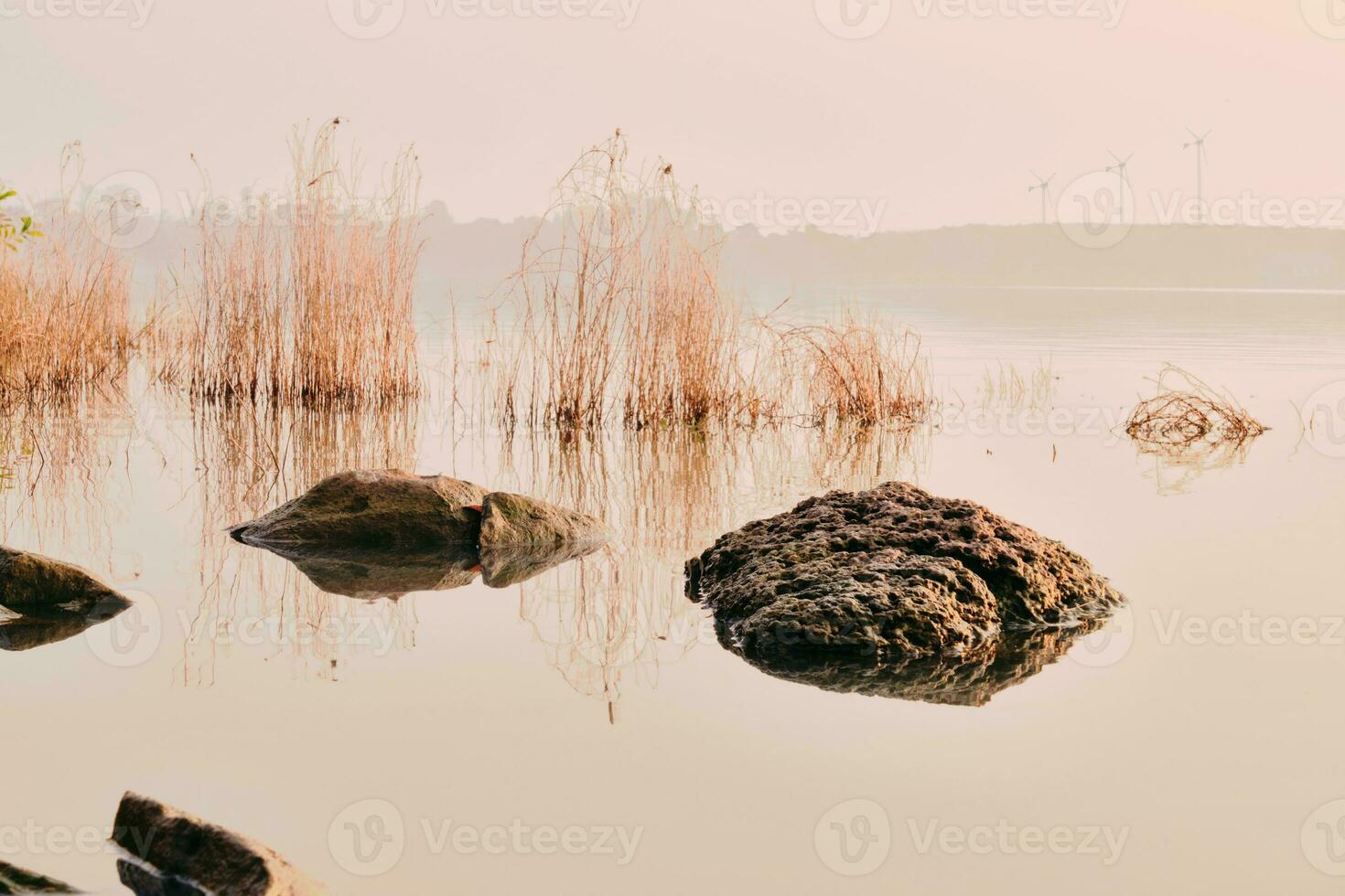 Atmosphere, water in the morning photo