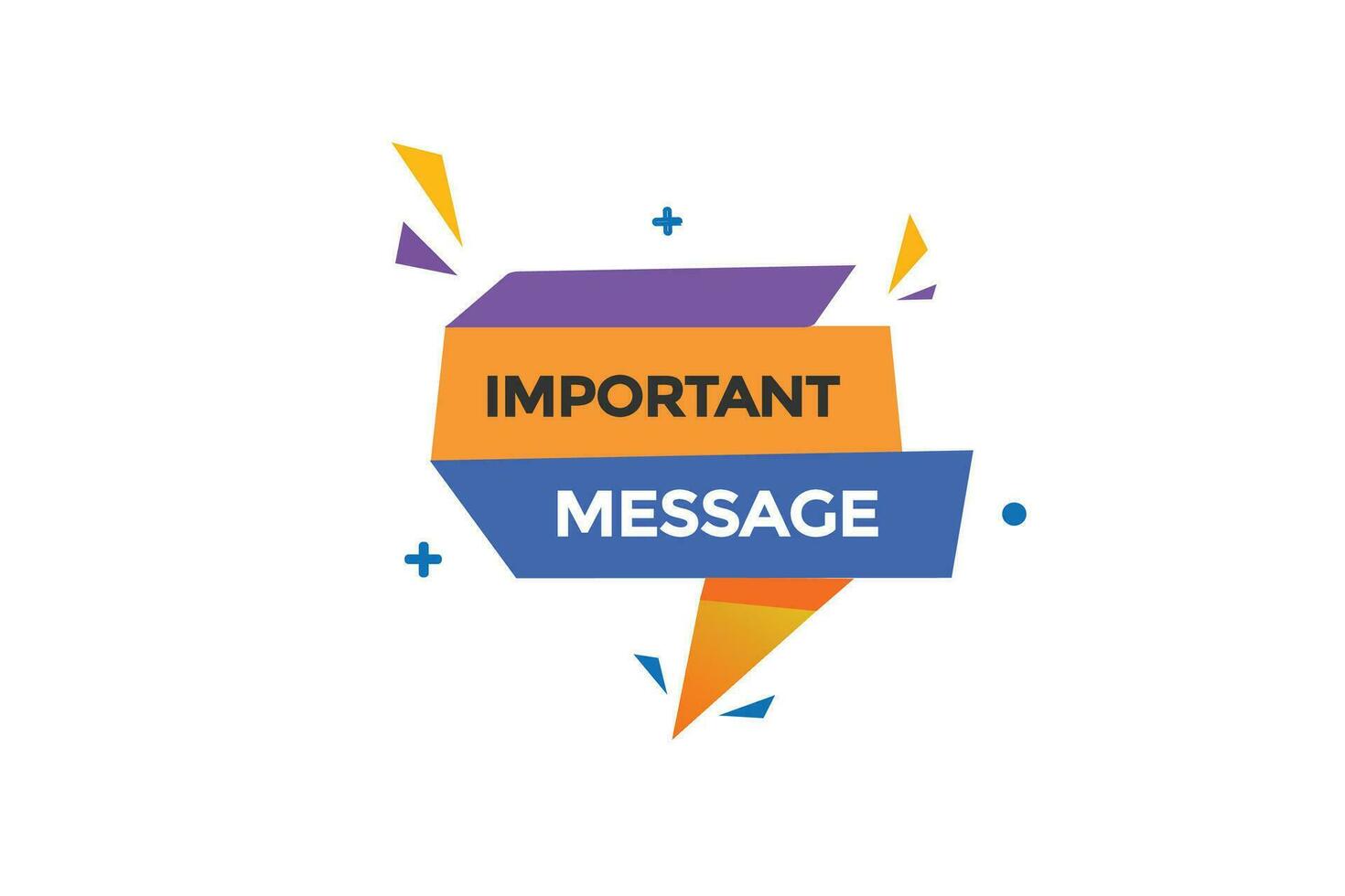 new important message modern, website, click button, level, sign, speech, bubble  banner, vector