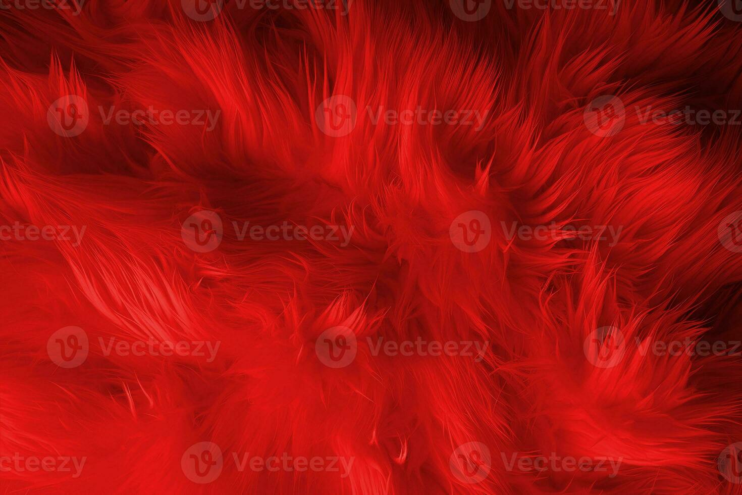 Abstract bright deep red artificial fluffy background. photo