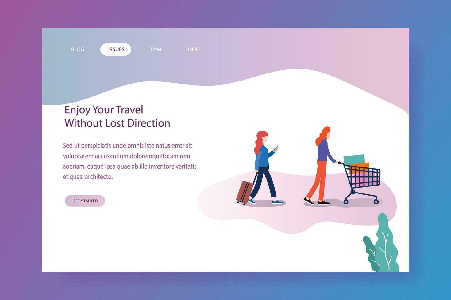 Modern flat vector concept illustration decorated people characters for website and mobile website development. - Vector