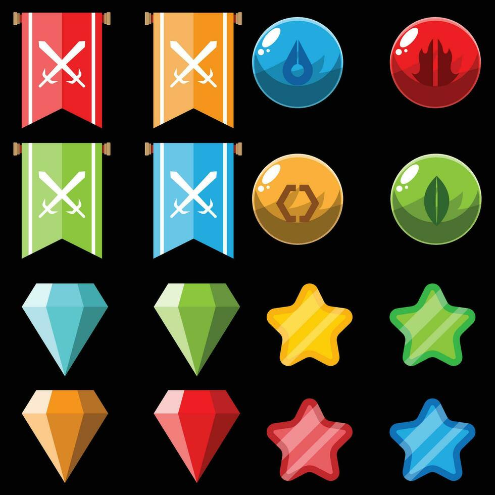 The Illustration of Game Item vector