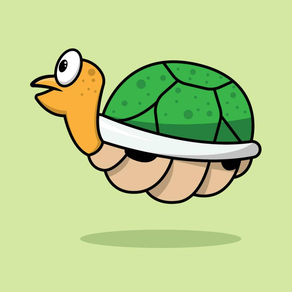 The Illustration of Turtle Enemy Game vector