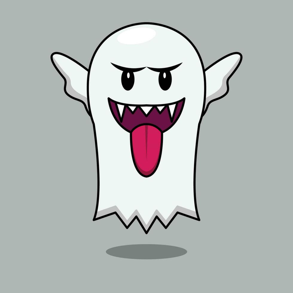The Illustration of Ghost Game vector