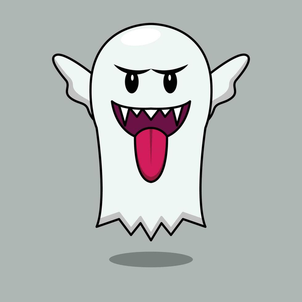 The Illustration of Ghost Game vector