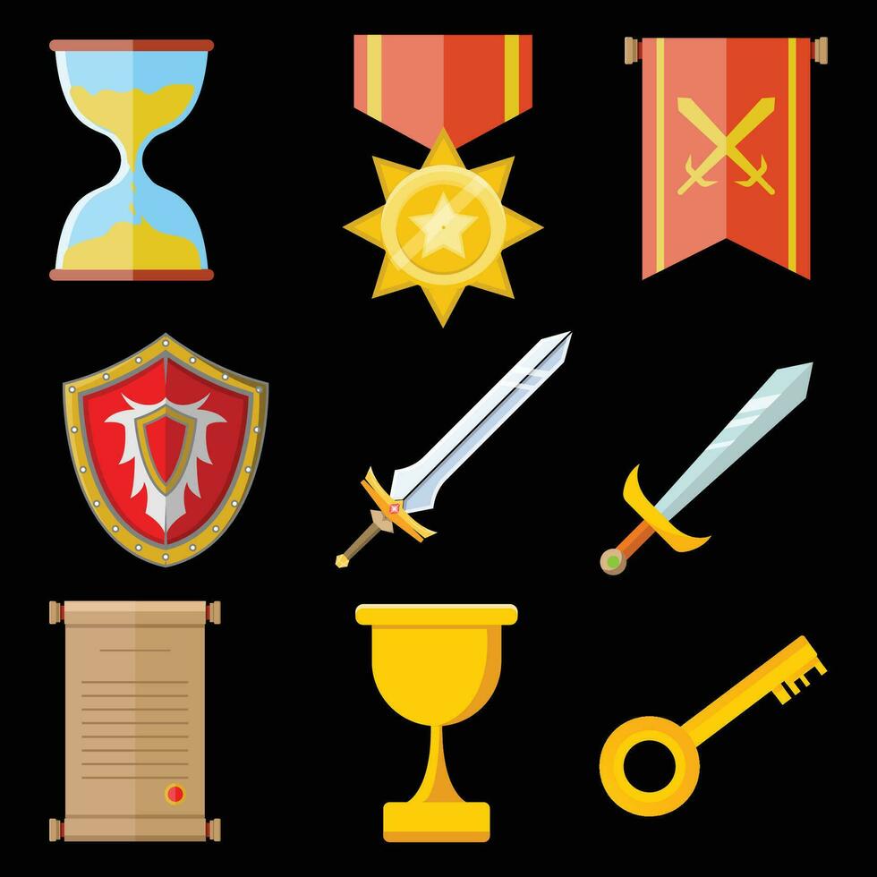 The Illustration of Icon Game Pack vector