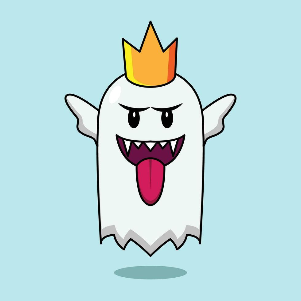 The Illustration of King Ghost Game vector