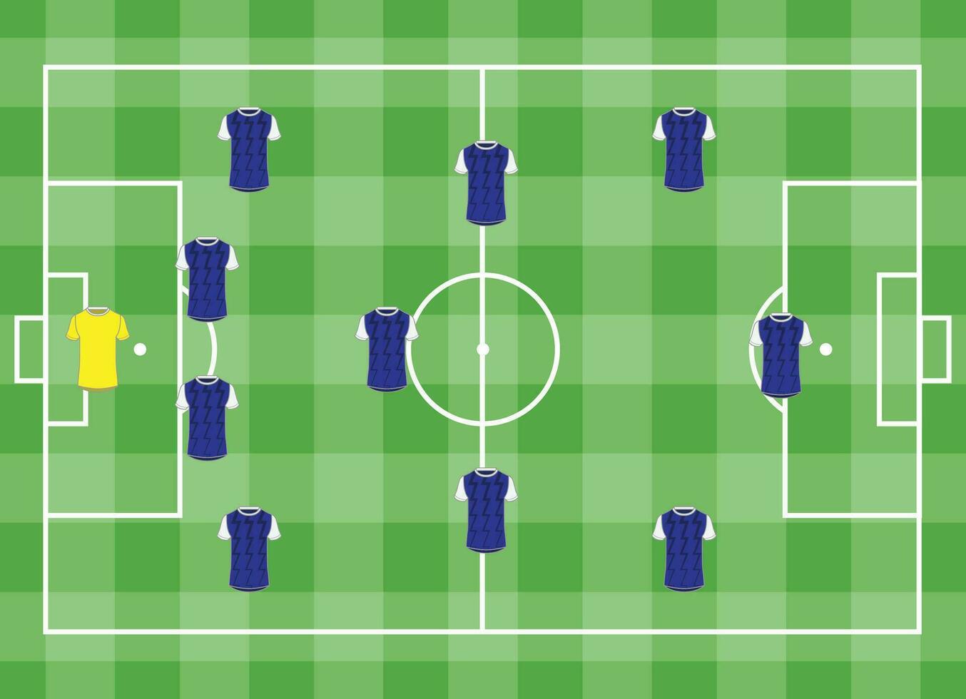 The Illustration of Football Strategy Game vector