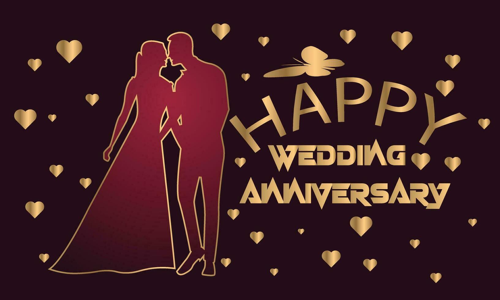 Anniversary card design illustration. vector