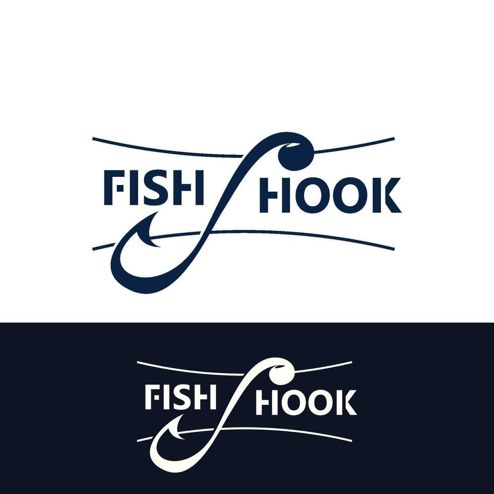 gancho pescar logo sencillo y moderno Clásico rústico vector diseño estilo modelo ilustración