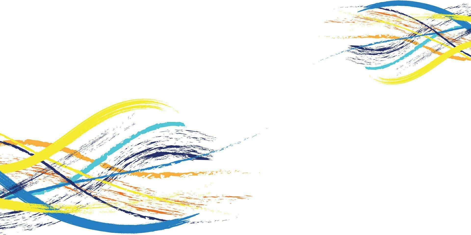 Ukraine Flag with Brush Concept. Happy Ukraine Independence Day. Flag of Ukraine in Grunge Style vector
