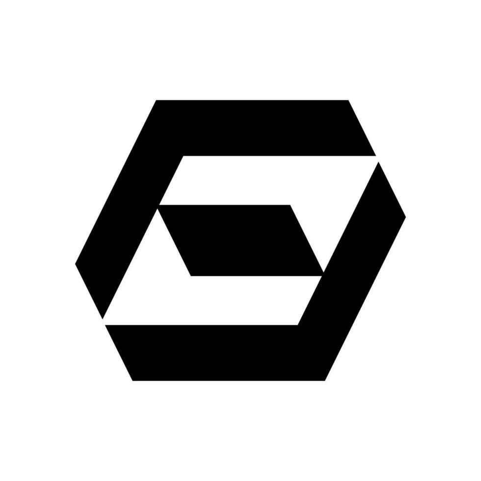Abstract geometric icon logo vector. vector