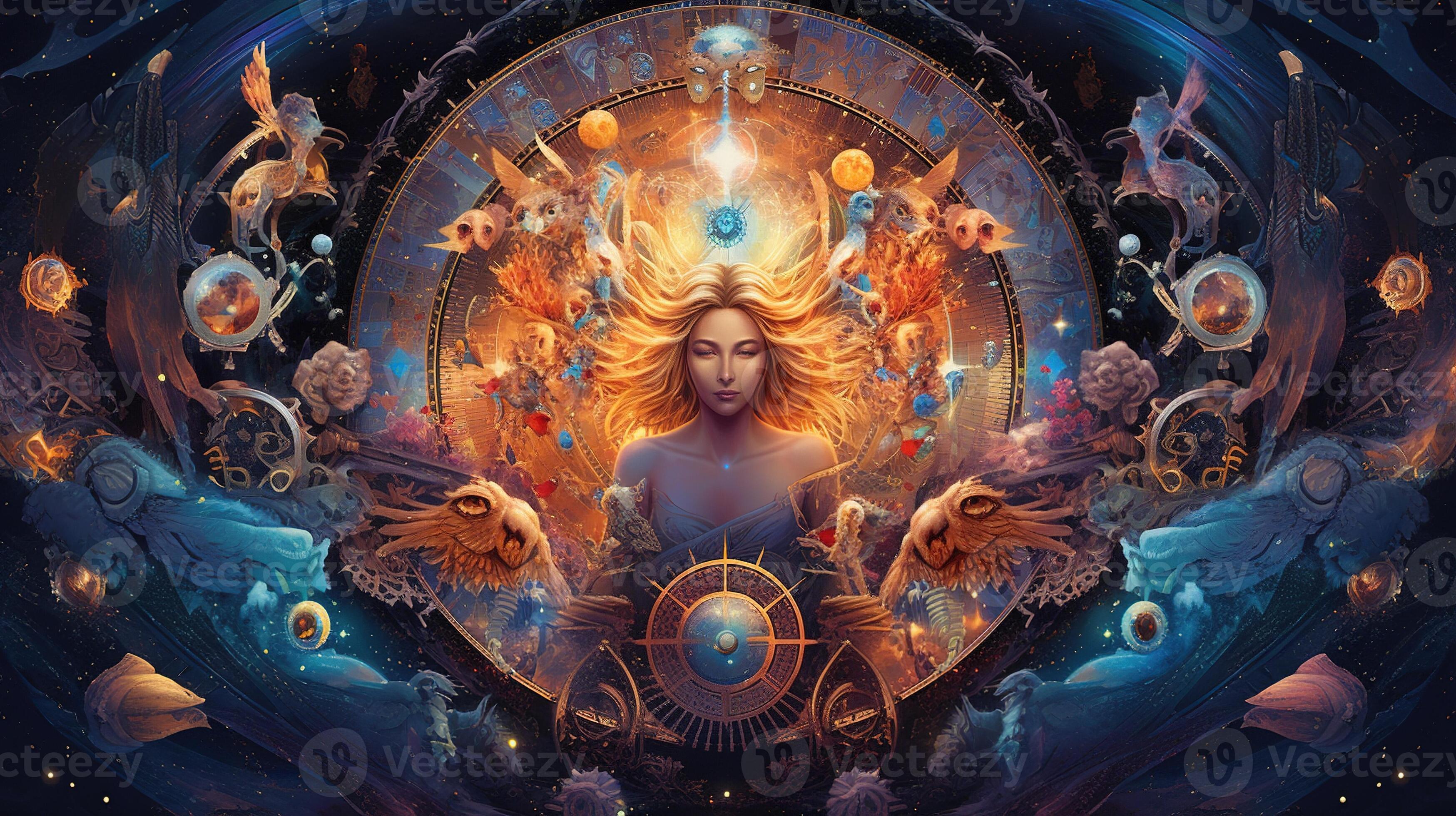 visionary alchemy, digital art illustration, Generative AI 29784538