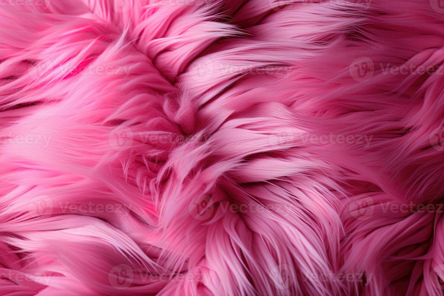 closeup abstract background texture of fluffy fur of bright orange color photo