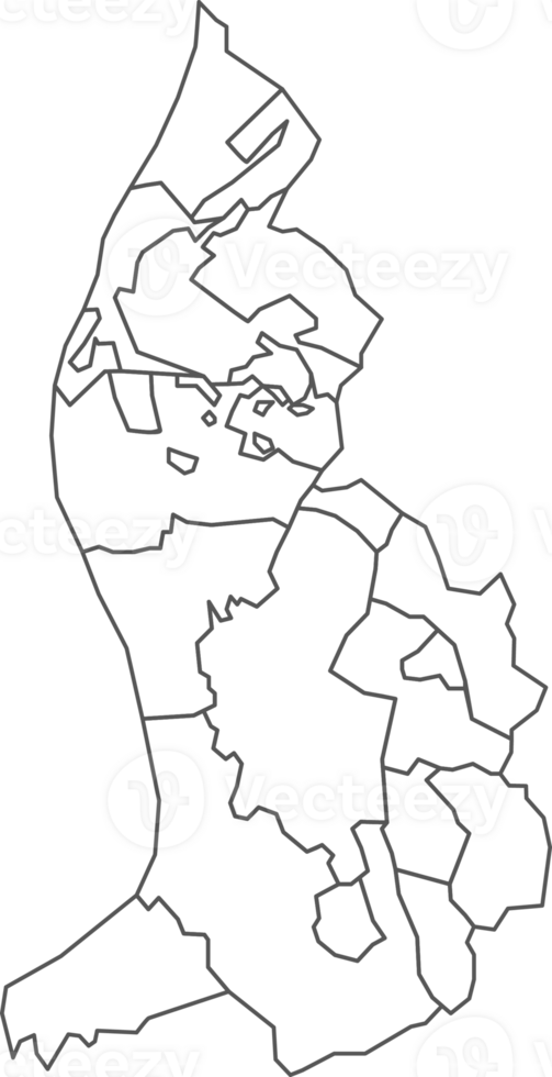 Map of Liechtenstein with detailed country map, line map. png