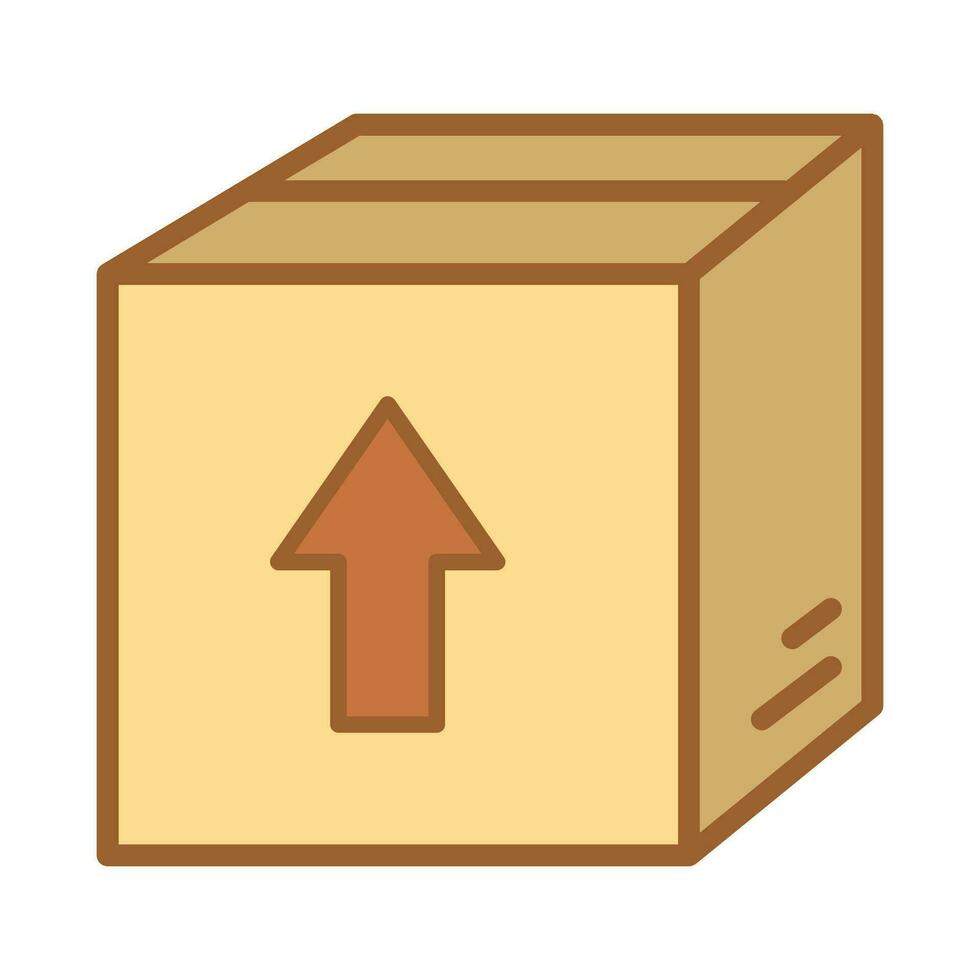 caja paquete símbolo icono vector diseño ilustración