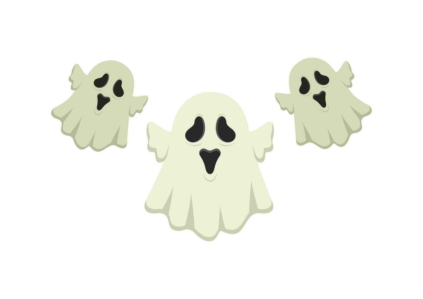 halloween ghost floating character icon 4161049 Vector Art at Vecteezy