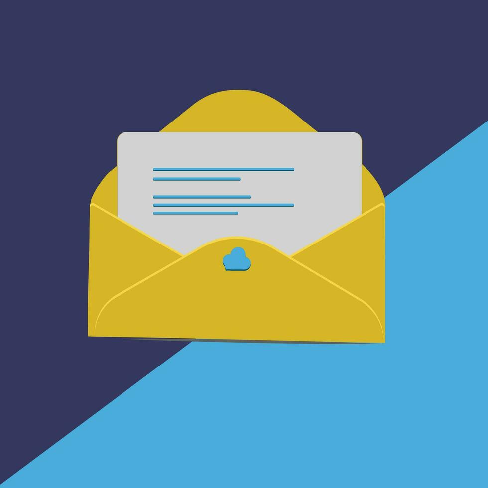 Free vector simple flat minimalist mail box messages  icon with notification.