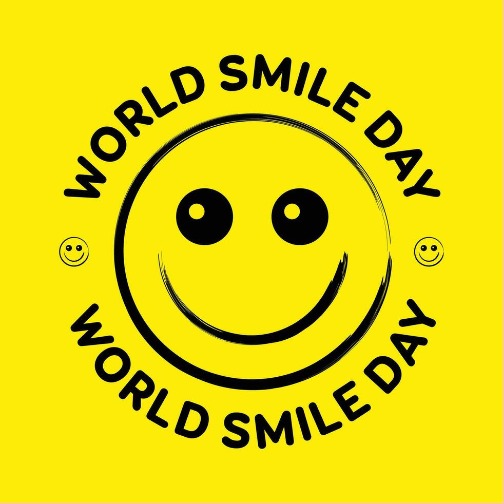 World smile day design vector