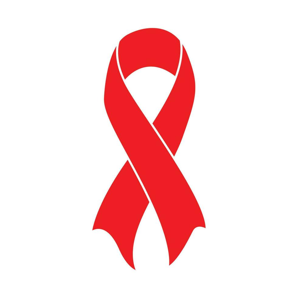 World AIDS Day Red Ribbon icon vector design