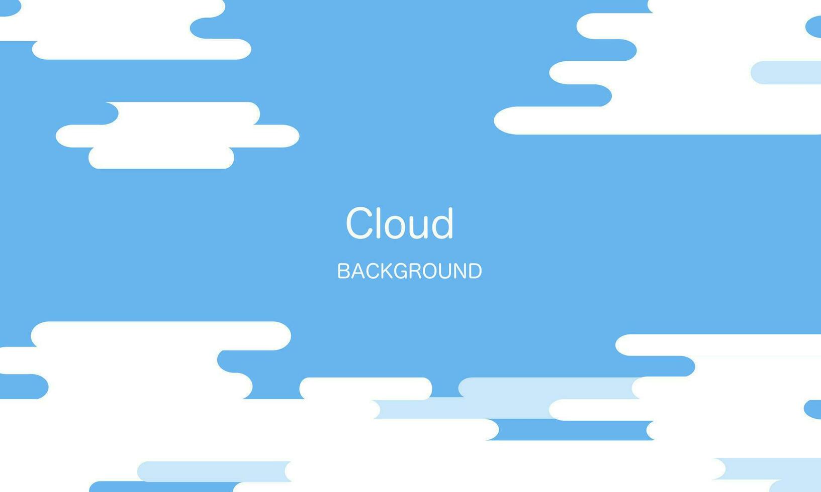 Blue sky and clouds seamless vector background