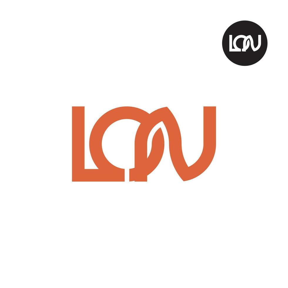 Letter LON Monogram Logo Design vector