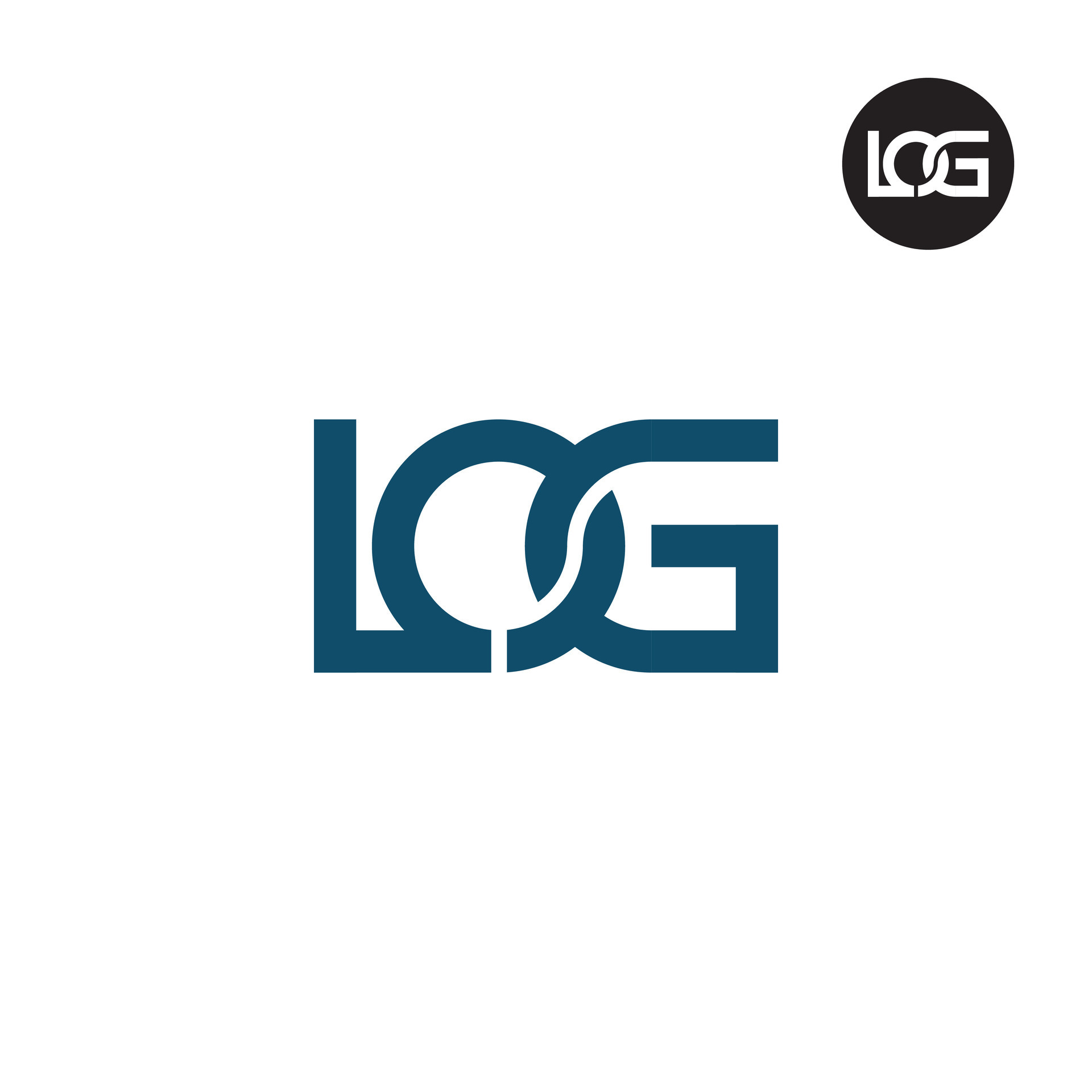 Letter LOG Monogram Logo Design 29786854 Vector Art at Vecteezy