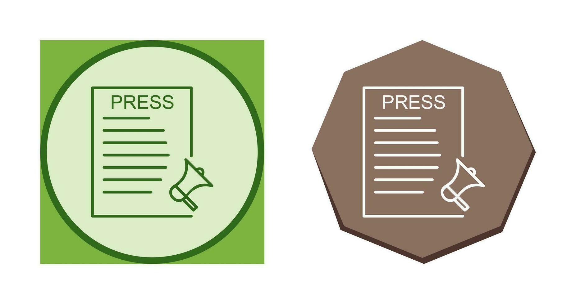 Unique Press Releases Vector Icon