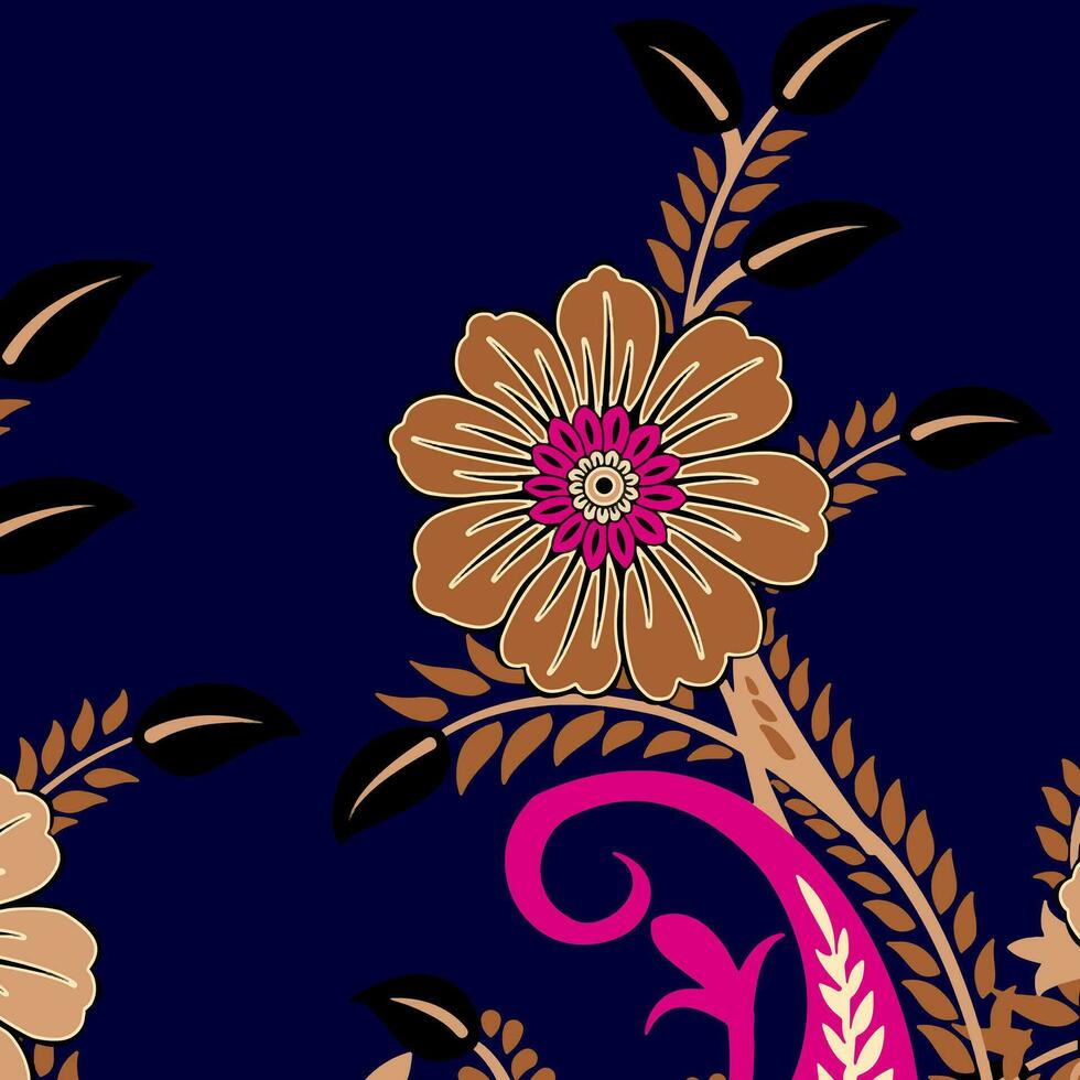 floral abstract pattern suitable for textile and printing needs vector