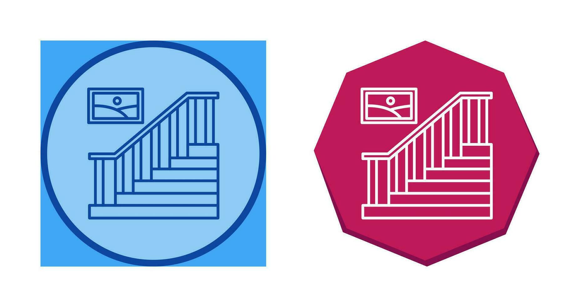 icono de vector de escalera