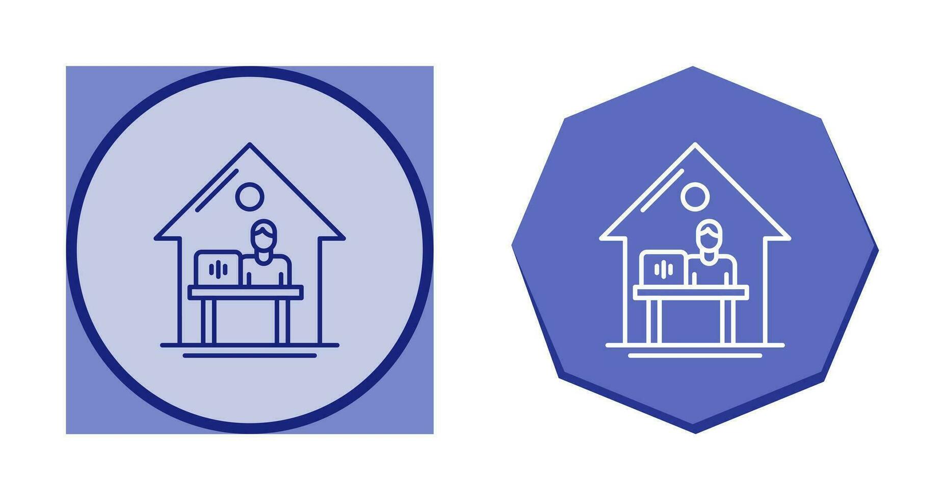 Work At Home Vector Icon