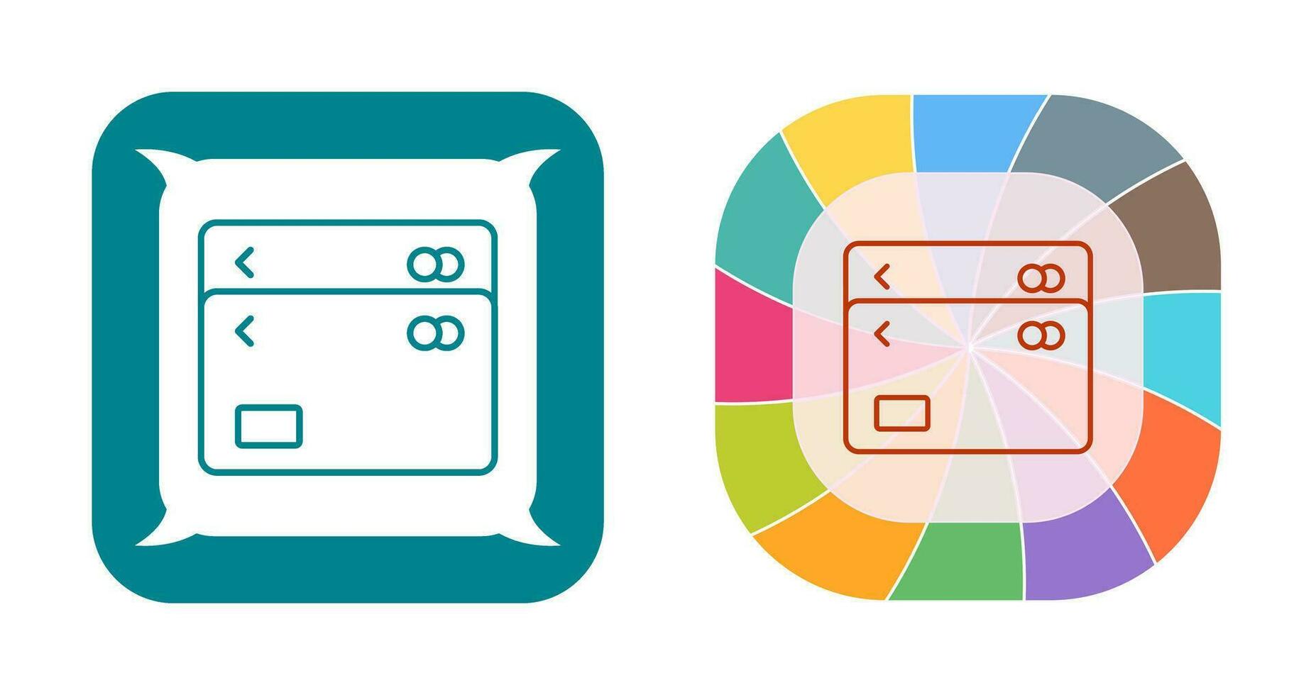 Unique Multiple Cards Vector Icon