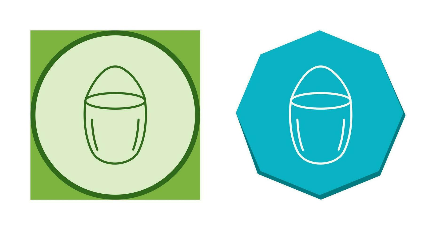 Unique Water Bucket Vector Icon