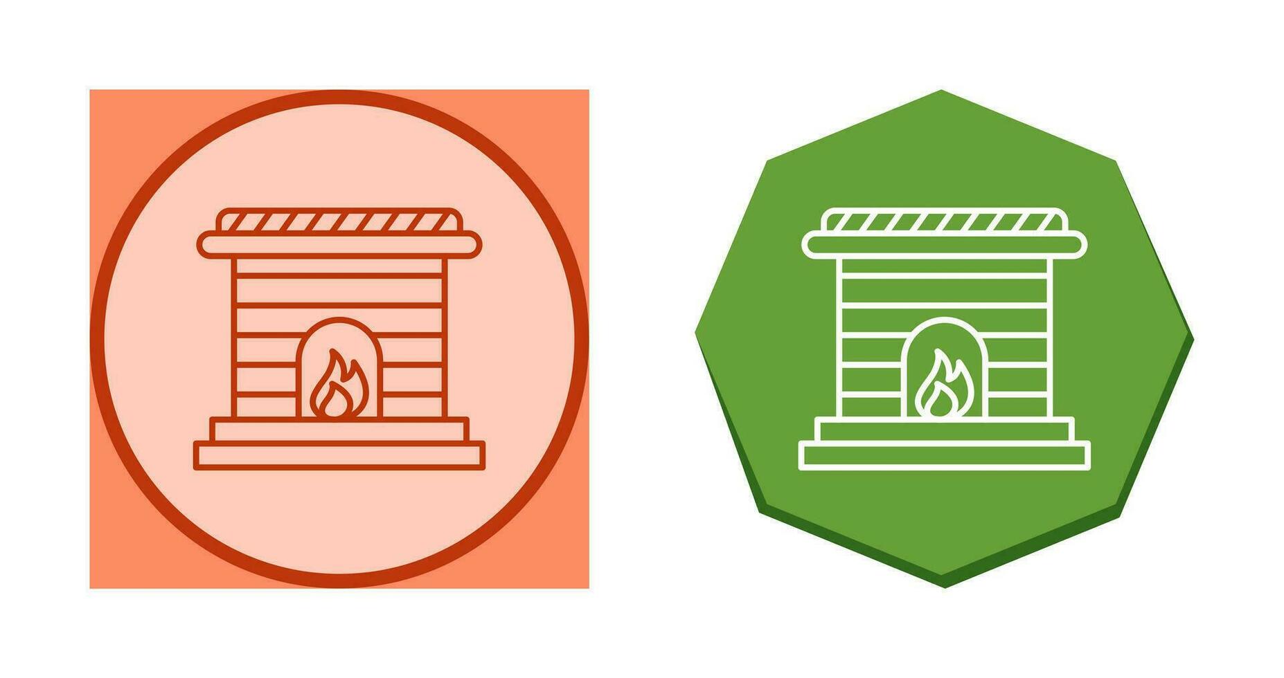 Fireplace Vector Icon