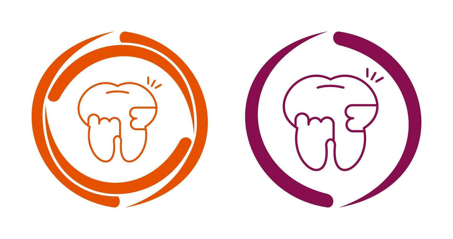 Toothache And Plaque Vector Icon