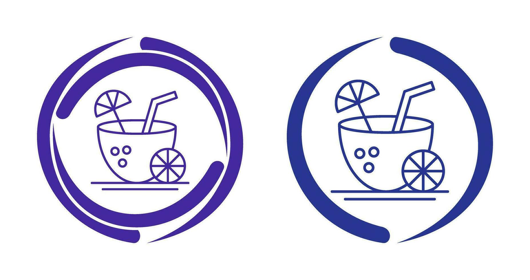 Coconut Drink Vector Icon