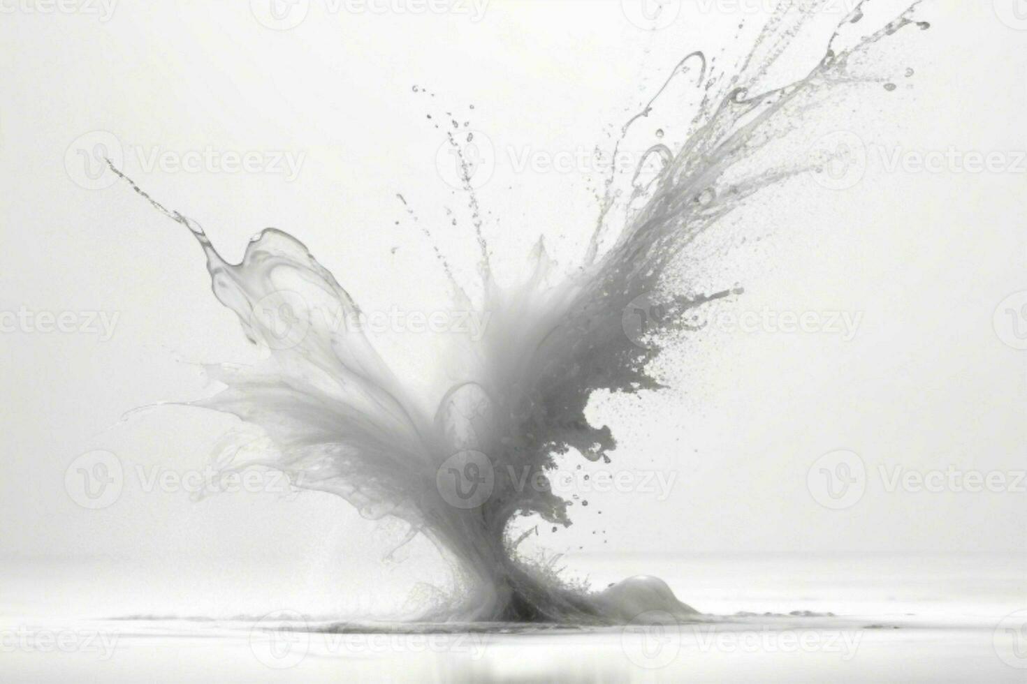 Ink paint splash. AI Generative Pro Photo