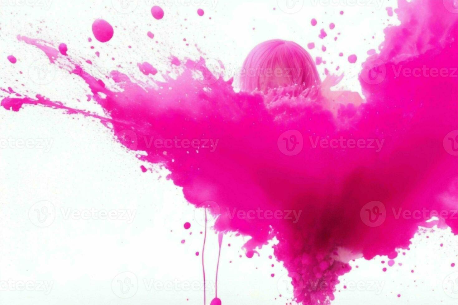 Ink paint splash. AI Generative Pro Photo