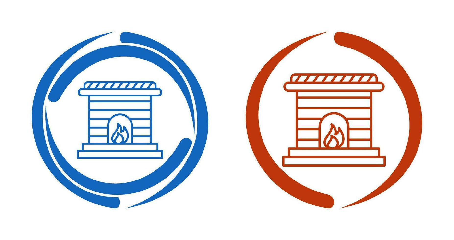 Fireplace Vector Icon