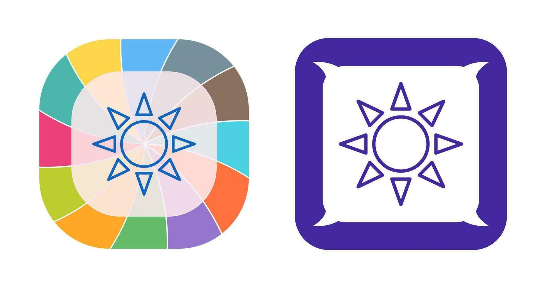 UV Radiation Vector Icon