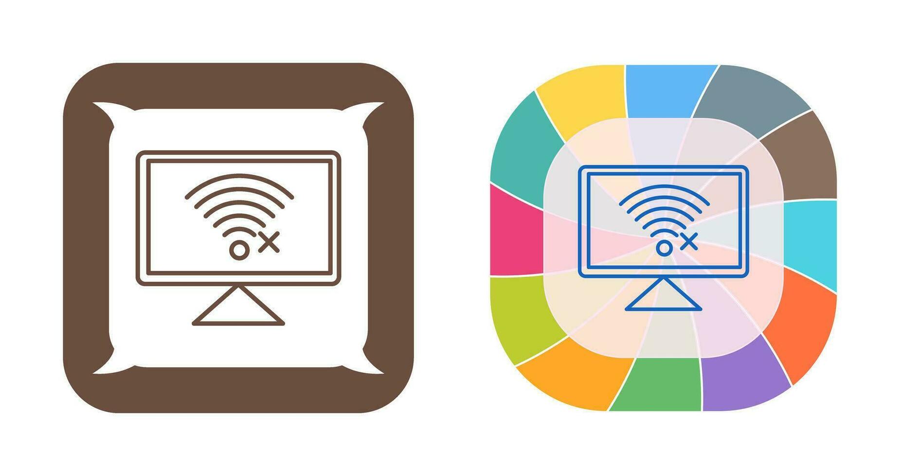 Disconnected Network Vector Icon